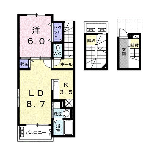 プラウドリィ・モデッサ（303） 間取り図画像
