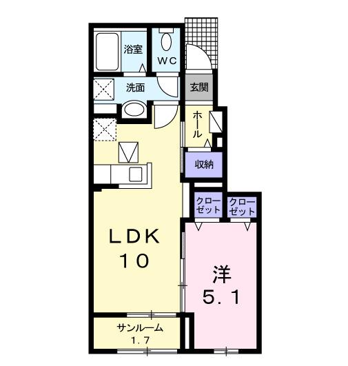 ミルト（103） 間取り図画像