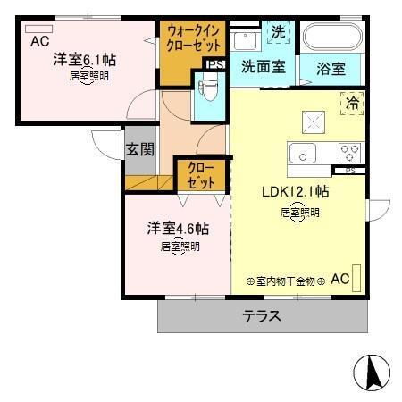 リオ　グラシア　Ｂ（103） 間取り図画像