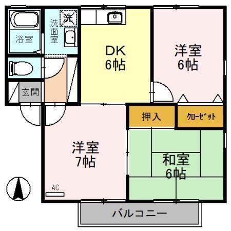 セジュールＭＭＤ　Ⅳ（201） 間取り図画像
