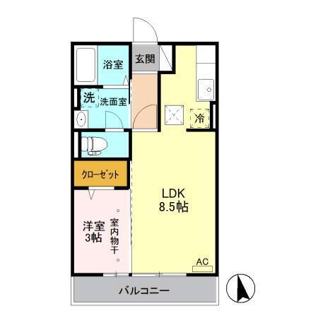 ライデンハイツ　Ⅱ（107） 間取り図画像