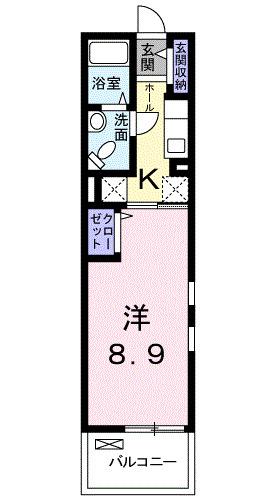 ブッシュクローバーⅡ（201） 間取り図画像