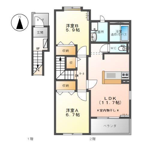 クレアＫ 間取り図画像