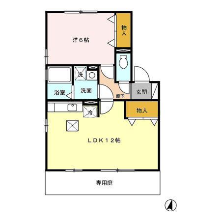 ステイブル　Ｂ（102） 間取り図画像