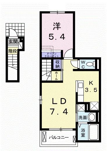 ラフレシール（203） 間取り図画像
