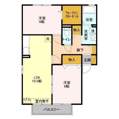 メゾン･フィエルテ　Ａ/Ｂ/Ｃ（C202） 間取り図画像