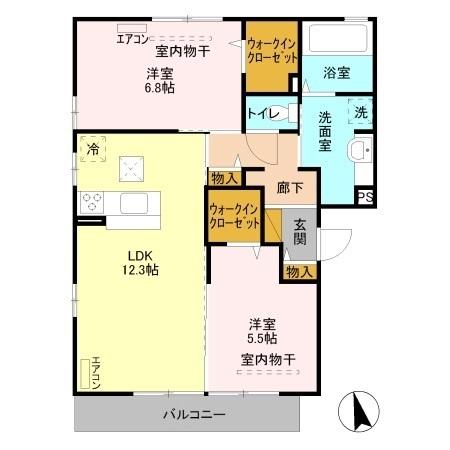 プリスカーサ（205） 間取り図画像