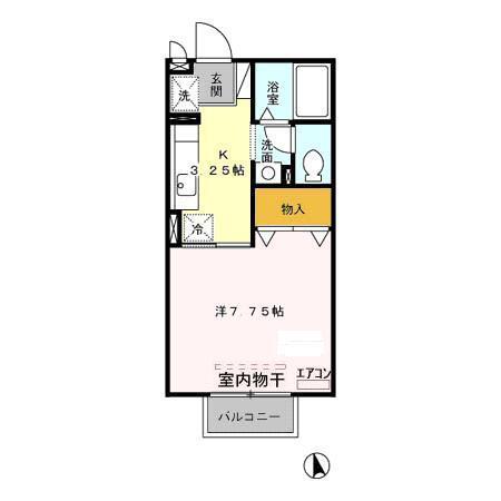 サンビレッジ足利（102） 間取り図画像