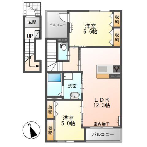 ユーパークカルナ 間取り図画像