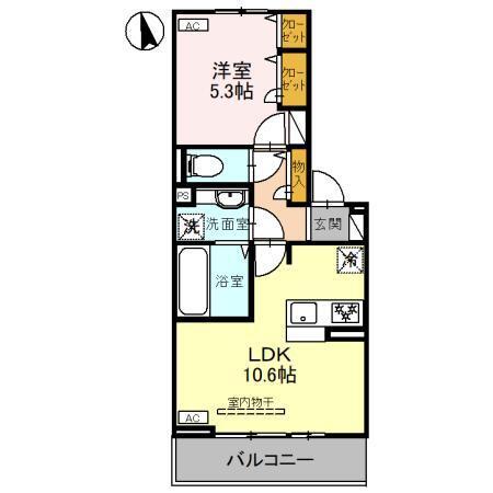 アンブランシュ（302） 間取り図画像