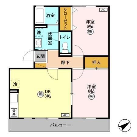 セピアコート（303） 間取り図画像