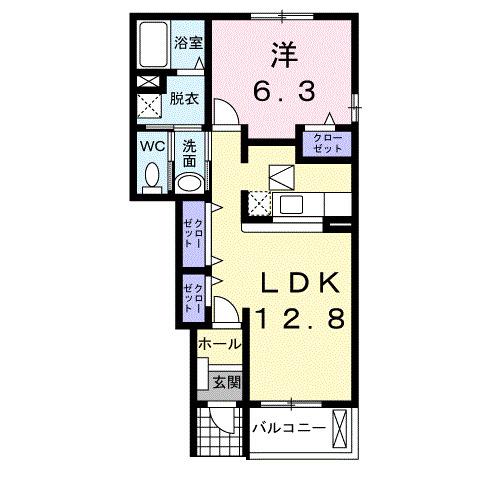 メゾン　フローラル（101） 間取り図画像