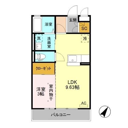 エテルノ（303） 間取り図画像