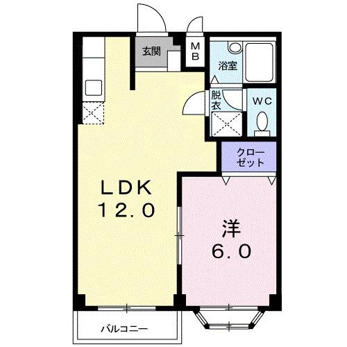 メゾンセントポーリアＢ（203） 間取り図画像