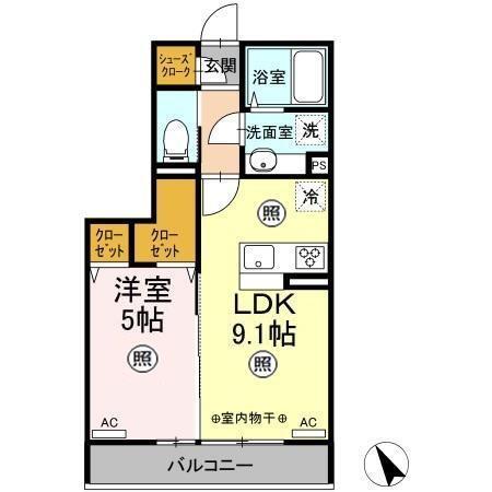 プリムラ（202） 間取り図画像