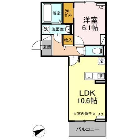 Rose Court（ﾛｰｽﾞｺｰﾄ）（205） 間取り図画像