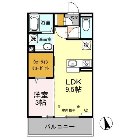 アクロスS（207） 間取り図画像