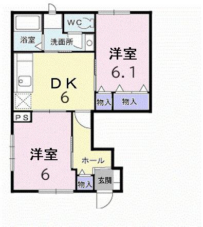 エテルネルＢ（101） 間取り図画像
