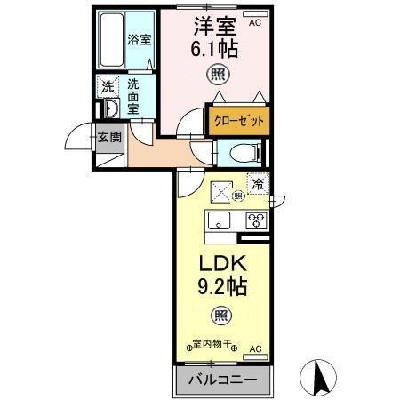 ボヌール　A（101） 間取り図画像