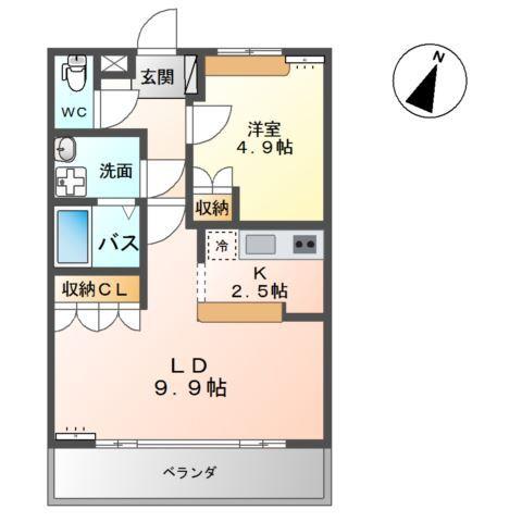 エバーエデンＡ 間取り図画像