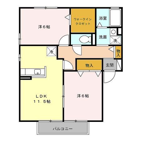 ハーヴェスト･パーク　Ａ/Ｂ/Ｃ（C202） 間取り図画像