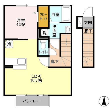 コートエスト　Ｂ（202） 間取り図画像