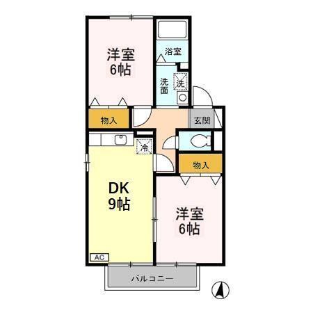 ハーヴェスト･パーク　Ａ/Ｂ/Ｃ（A202） 間取り図画像