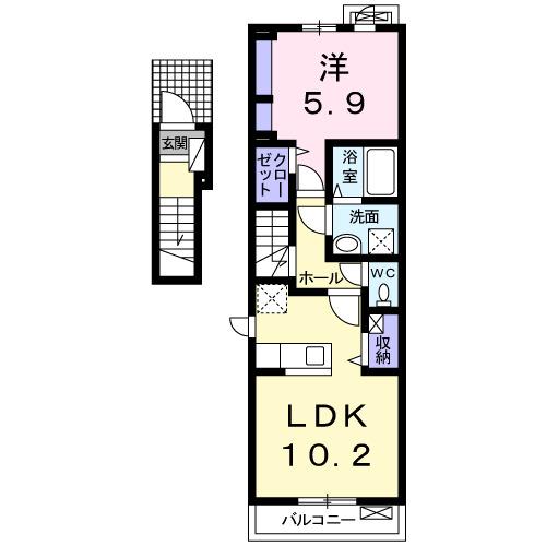 ヴィオーラ　イオン（205） 間取り図画像