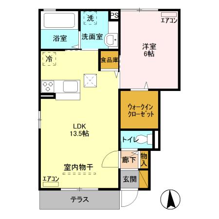 ヒルサイド テラス　Ｃ（105） 間取り図画像