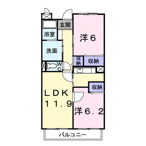 ファインロイテ（304） 間取り図画像