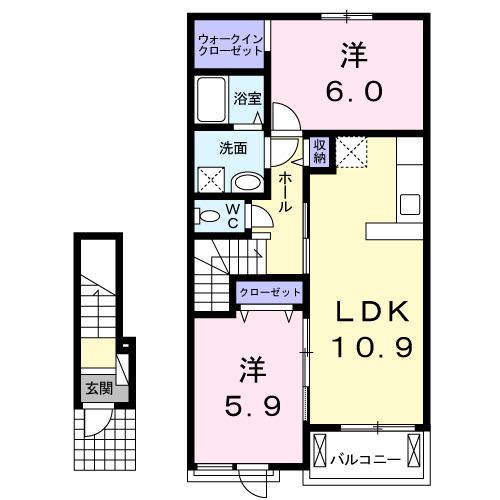 フィオーレ（202） 間取り図画像