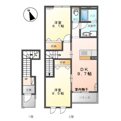 アンジュ 間取り図画像