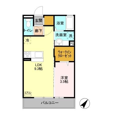 セジュール富久（307） 間取り図画像