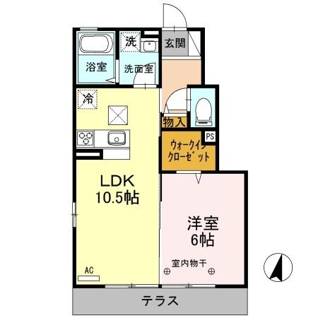 キャトル・セゾン ジン（102） 間取り図画像