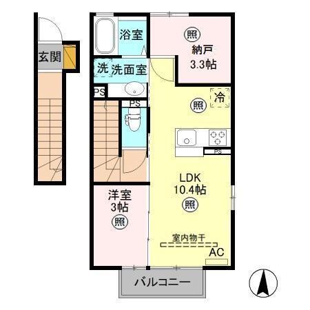 ブラン（201） 間取り図画像