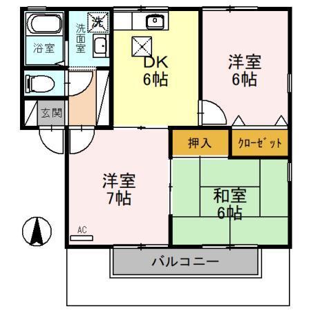 セジュールＭＭＤ　Ⅴ（101） 間取り図画像