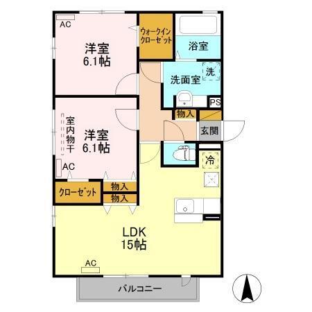 ソフィア　Ｆ（101） 間取り図画像