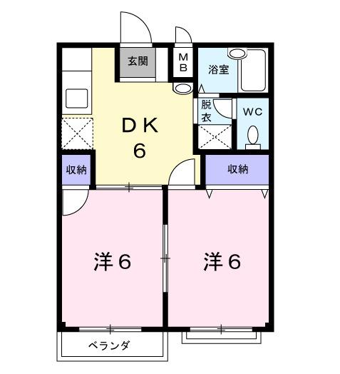 エルディム清和（104） 間取り図画像