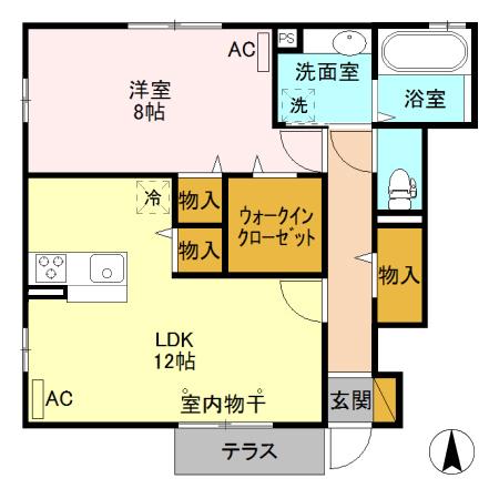 京和風 宇治　華棟（101） 間取り図画像