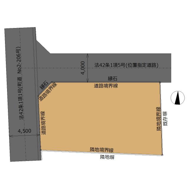 邑楽郡明和町中谷土地 区画図