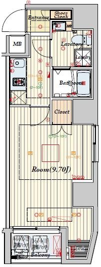 ビバリーホームズ王子（502） 間取り図画像