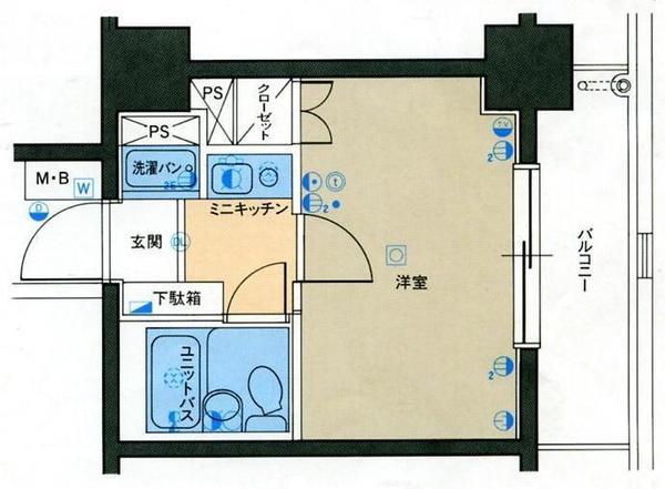 パレ・ドール月島（309） 間取り図画像