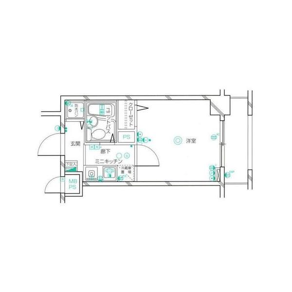 アヴァンティ早稲田（402） 間取り図画像