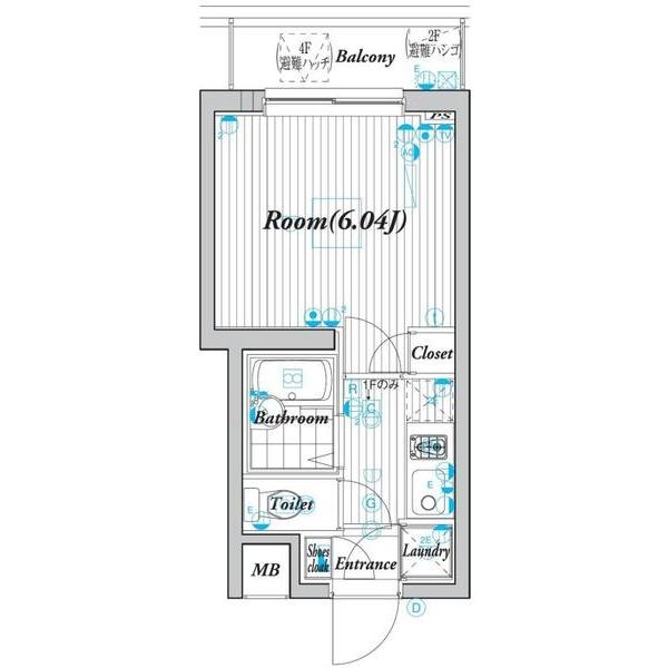パレ・ホームズ一橋学園（308） 間取り図画像