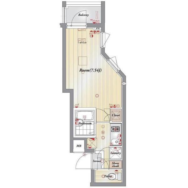 ビバリーホームズ国分寺（414） 間取り図画像