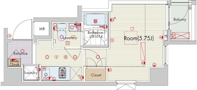 セリュークス横濱吉野町（802） 間取り図画像