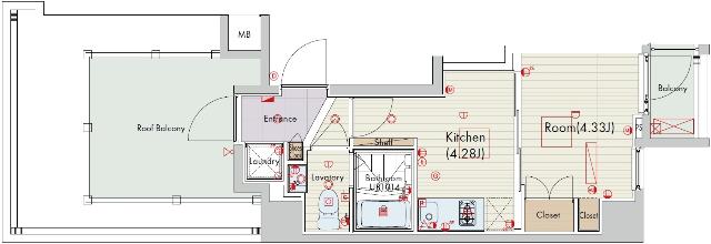 セリュークス横濱吉野町（1001） 間取り図画像
