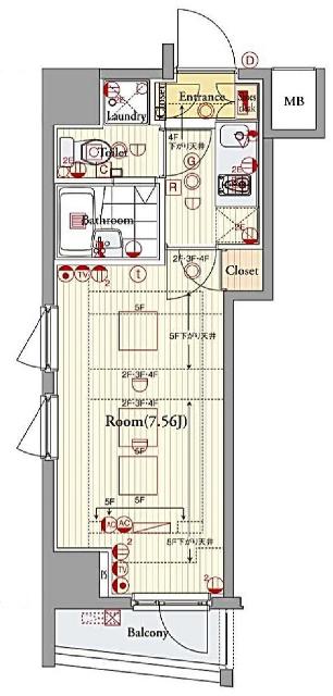 ビバリーホームズ高円寺（304） 間取り図画像