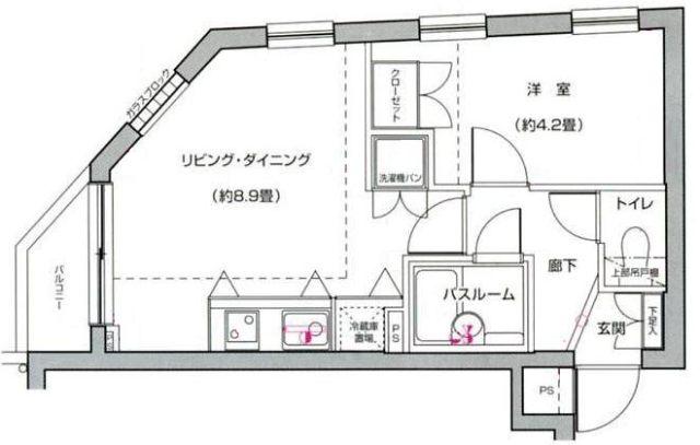 ビバリーホームズ東麻布 間取り図画像