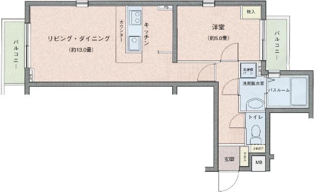パレ・ホームズ天王洲 間取り図画像